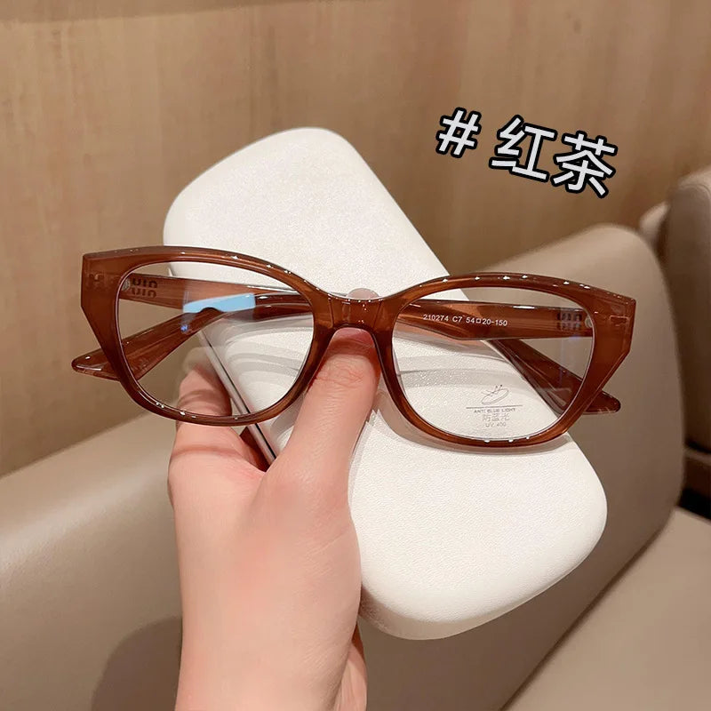 Retro Cat Eye Butterfly Eyewear Ultra light TR90 Spectacle Optical Prescription Frames Specs For Women