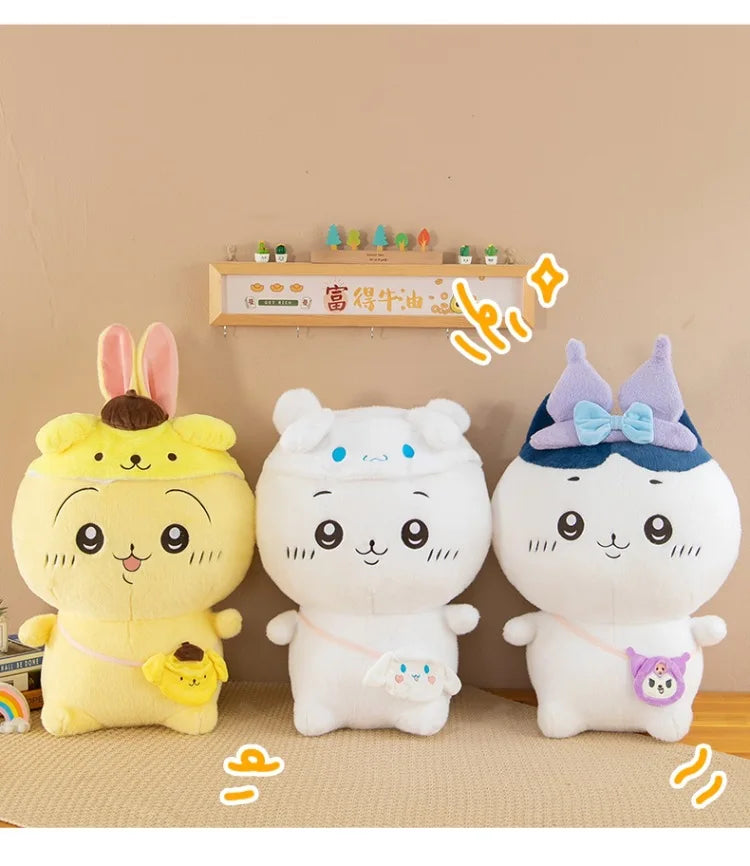 Cute Character Plush Toy Set Soft Stuffed Animal Doll