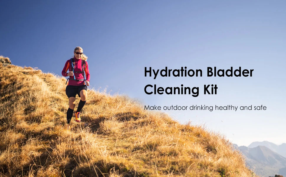 4in1 Hydration Bladder Tube Brush Water Bag Cleaning Kit Long Brush Cleaning Tool Cleaner Set For Back Pack Bladder