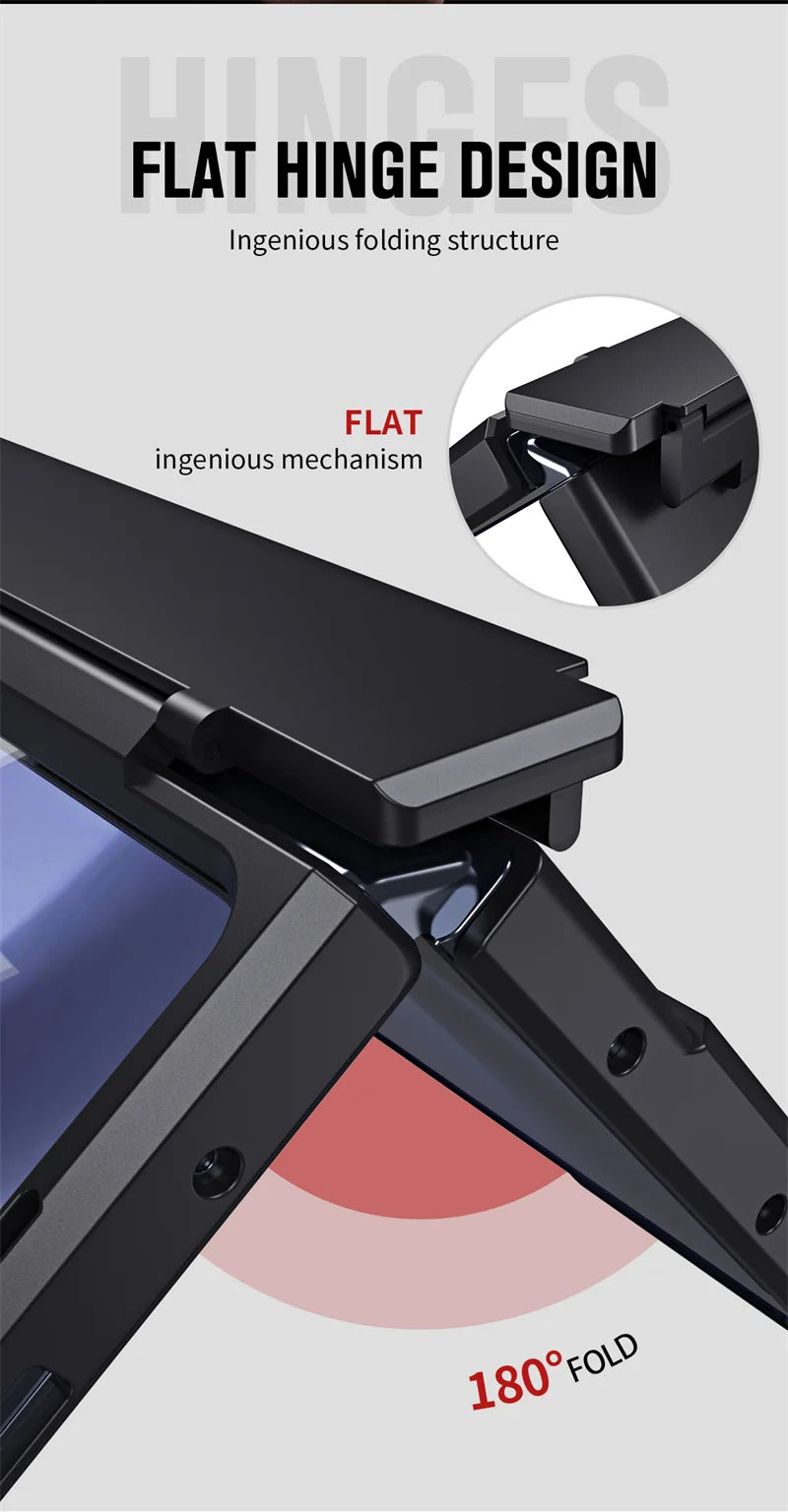 Phone Case With Pen Slot Stylus Hinge bracket Shell Membrane For Samsung Galaxy Z Fold 5 4 3 Case All-Inclusive Z Fold 6 3 Cover