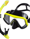 Dry Snorkel Set Diving Mask For Adults Tempered Glass Professional Panoramic Snorkeling Gear Swimming Training Snorkel Kit