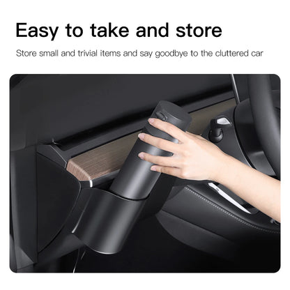 Storage Box For Tesla Model 3/Y Instrument Panel Water Cup Holder ABS Material Car Accessory Storage Box Model Y/3 Accessory