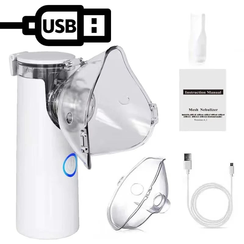 Medical Equipment Handheld Portable Nebulizer Silent Ultrasonicinalador Nebulizador  Inhaler Aerosol Atomizer Health Care