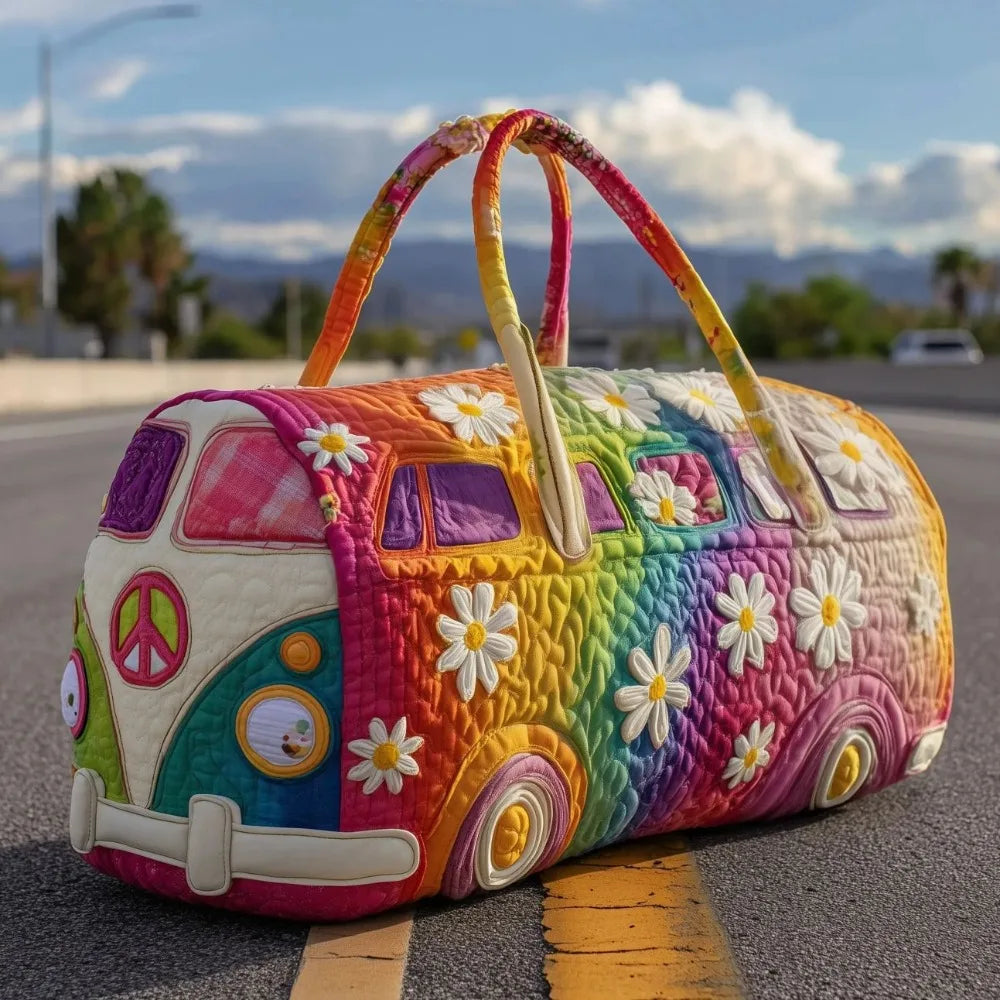 Adjustable Strap 3D Quilted Travel Duffle Bag Large Capacity Tote