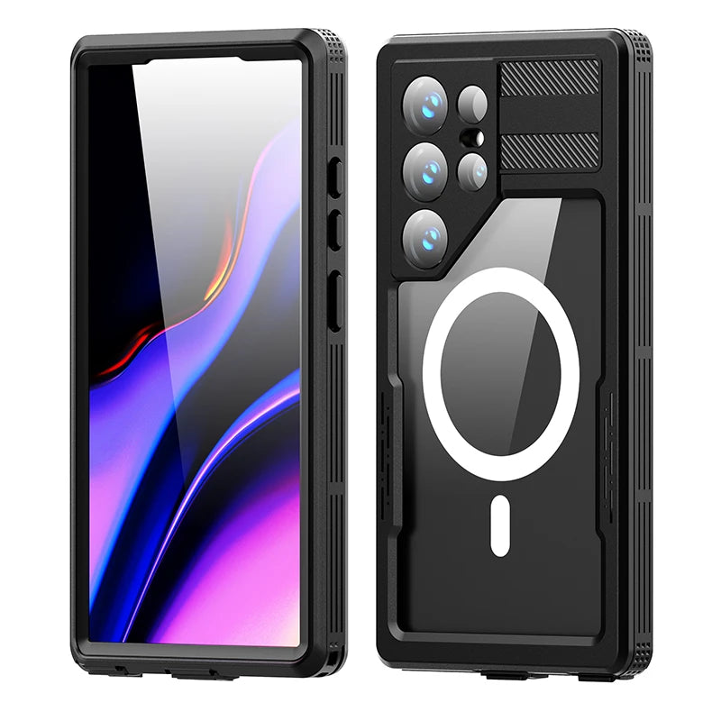 IP68 Waterproof Phone Case For Samsung Galaxy S25 S24 ultra S24 Plus, Clear Full Protection Cover For Swimming And Diving