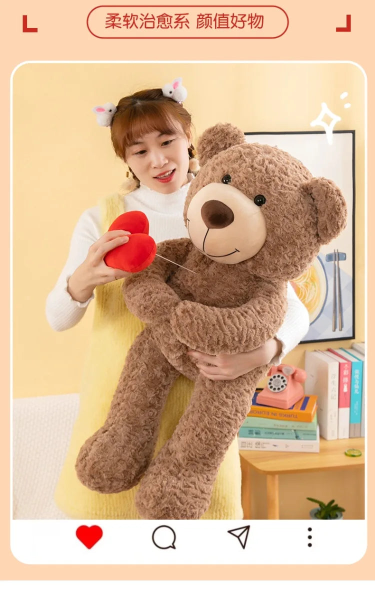 90cm High Quality Teddy Bear Care Bear Kawaii Plush Doll Soft Stuffed Animal Plush Toy Pillow Kids Girls Valentine Birthday Gift