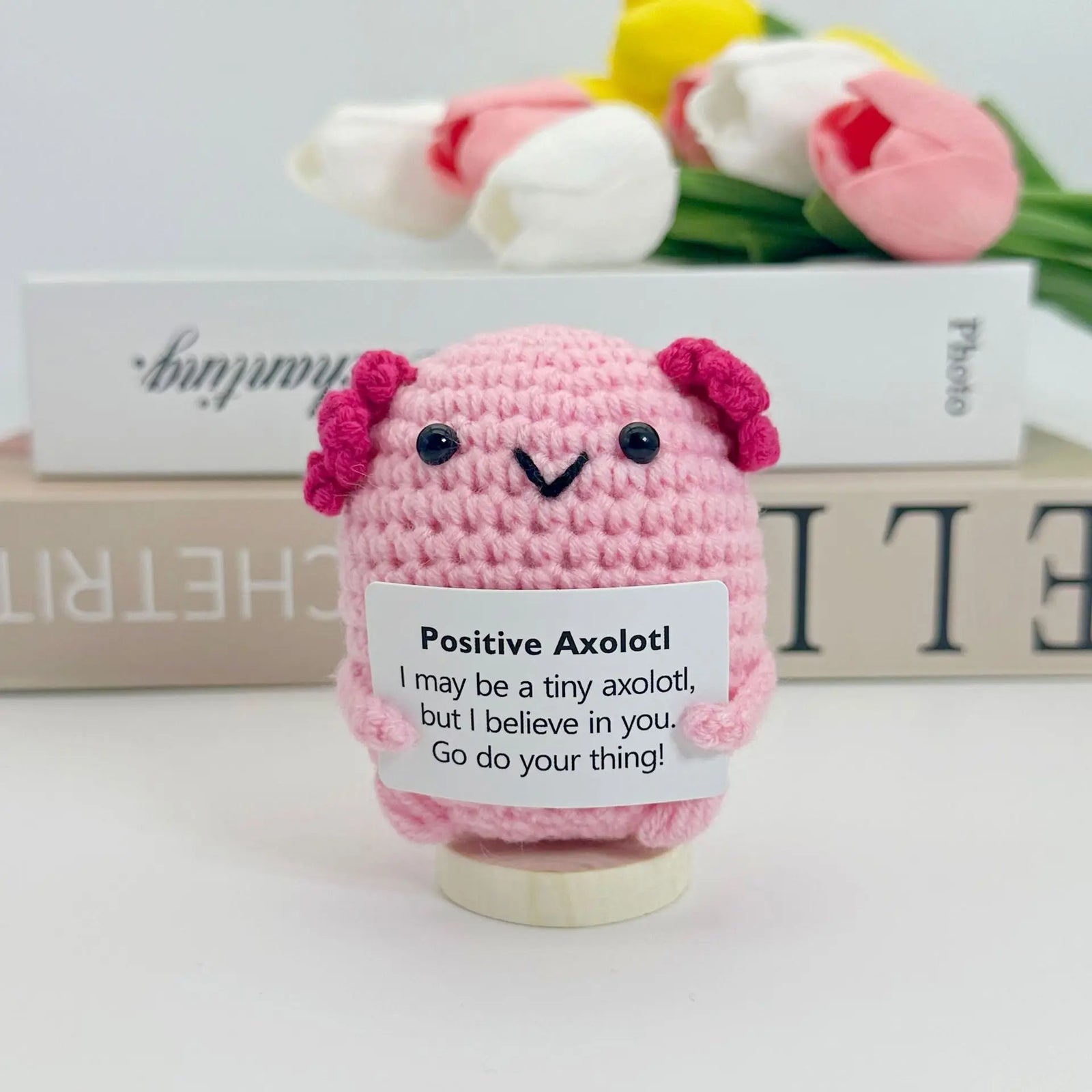 3 Pcs Funny Positive Crochet Sunshine Doll Desktop Ornament Handmade Cheer Emotional Support Positive Sun with Card Home Party Decor