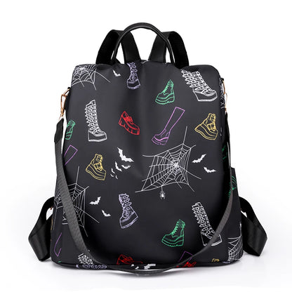 Waterproof Oxford Backpack Fashion Anti-theft Women Backpacks Print School Bag High Quality Large Capacity Backpack