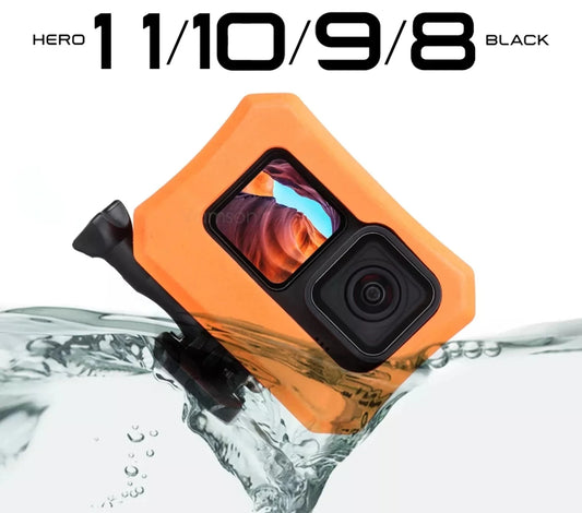 Orange Floaty Case for GoPro Hero 12 11 10 9 Black Camera Accessories Diving Floating Protective Cover for Go Pro 10 9 8