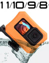 Orange Floaty Case for GoPro Hero 12 11 10 9 Black Camera Accessories Diving Floating Protective Cover for Go Pro 10 9 8