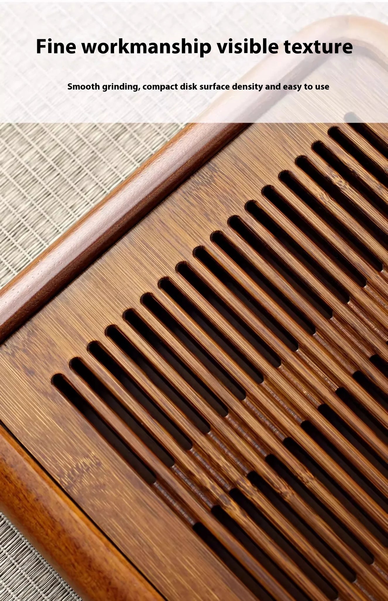 Tea Tray Home Small Solid Wood Pear Wood Dry Soaking Platform Water Storage Tea Set Tea Tray Wooden Tray