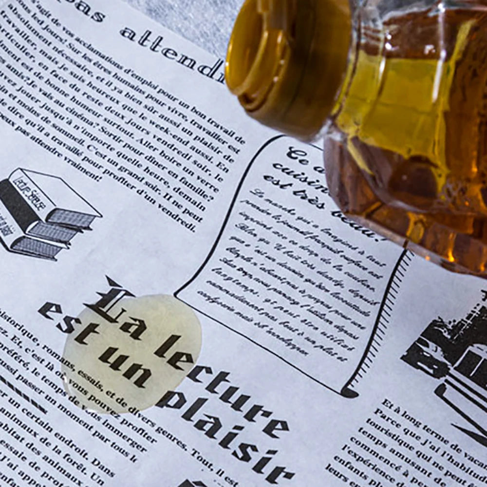 200pc Retro Food Accessories for Baking Kitchen Food Grade Grease Paper Bread Sandwich Burger Fries Wrappers Cookie Baking Paper