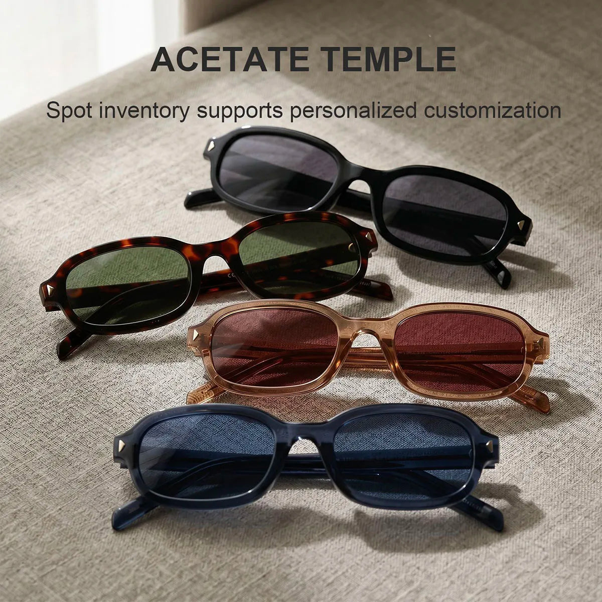 Oval Fashion Sunglasses With UV400 Protection