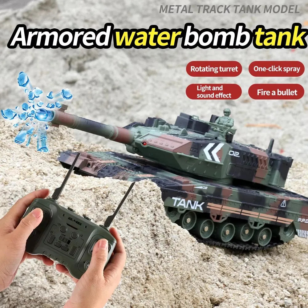 2.4G Remote Control Military Tank With Water Bullet And Spray