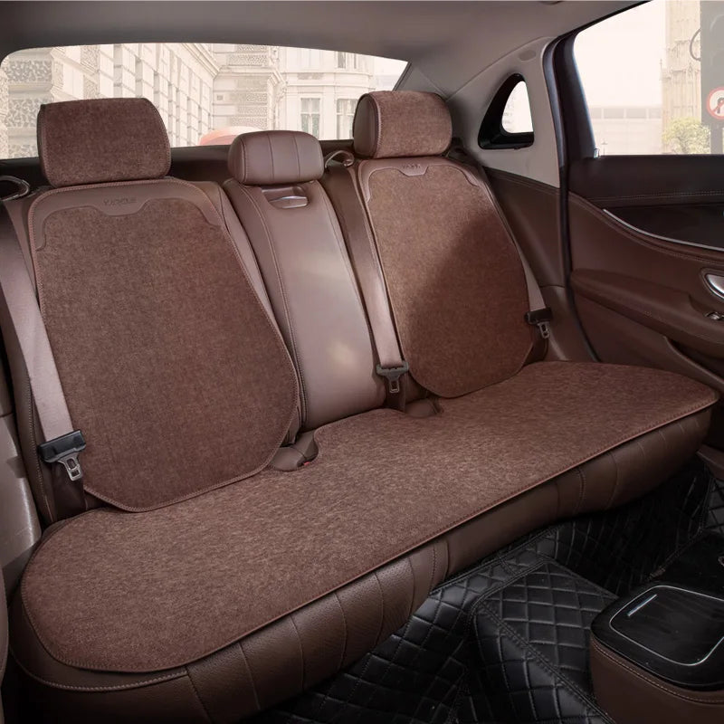 Winter Car Seat Cover Chenille Soft Warm Car Seat Cushion Universal Plush Interior Protector Mat Auto Seats Cover Accessories