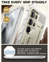 For Samsung Galaxy S25 Ultra Case UB Pro Full-Body Dual Layer Rugged Belt-Clip Phone Case with Built-in Screen Protector