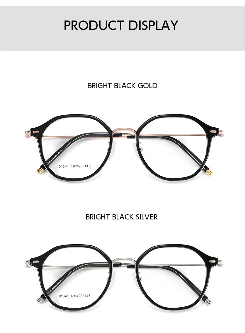 SANGCOO Ultra-light Fashion Flexible TR90 Eyewear Men Retro Round Decorative Optical Prescription Eyeglasses Frame WomenG01341