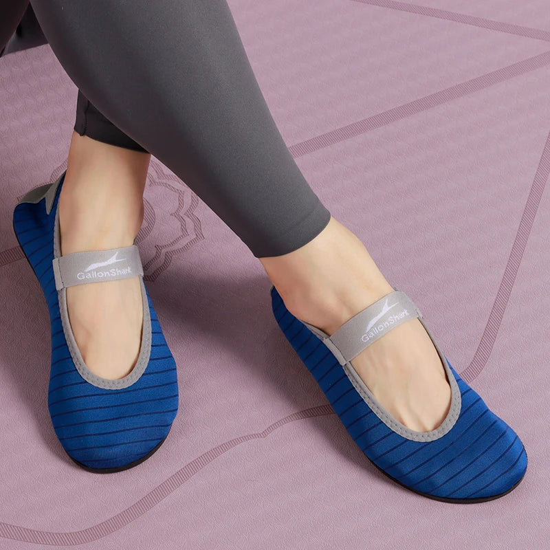 Indoor Fitness Non-slip Soft-soled Yoga Shoes Women's Rope Jumping Mute Stretching Pilates Training Shoes