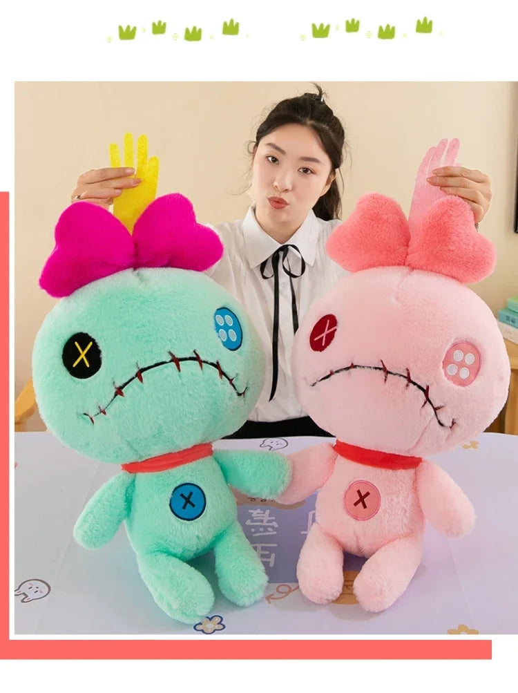 Oversize 100cm Disney Stitch Little Monster Friends Plush Toys Scrump Cartoon Soft Stuffed Dolls Plush Pillow Kids Birthday Gift