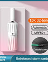 32 Bone Automatic Umbrella Gradient Color 3 Fold Windproof Waterproof Sunshade Sun UV Protection Umbrellas