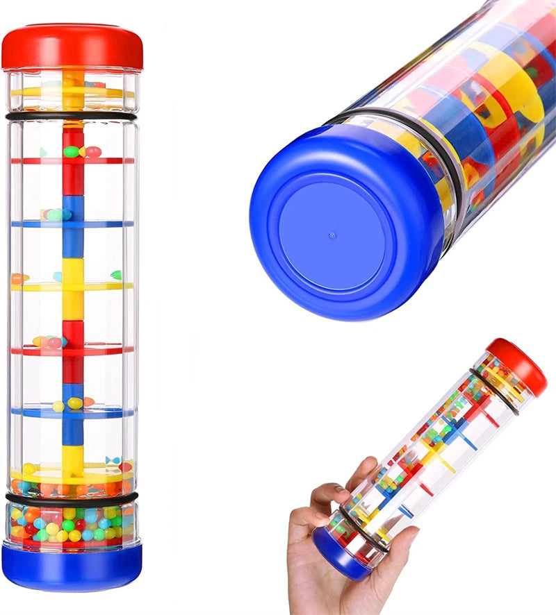 Rainmaker  Toys Rain Stick for Babies 0 6 12 Months  Rattles Toy Rainmaker Musical Instrument Montessori Sensory Toys