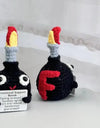 Positive Crochet F-Bomb Dolls With Card Home Room Decoration Handmade Knitted Encouragement Bomb Dolls Christmas Gifts