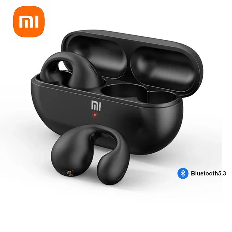 XIAOMI Micro Earclip Headphones Bluetooth 5.3 Waterproof Open Ear Earring Earphone Small Wireless Earbuds For Workout Office