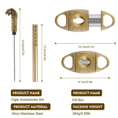 V-Cut Cigar Cutter, Guillotine Precision, Cigar Draw Enhancer Tool, Needle Sharp, Perfect Cigar Cutters