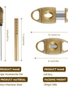 V-Cut Cigar Cutter, Guillotine Precision, Cigar Draw Enhancer Tool, Needle Sharp, Perfect Cigar Cutters