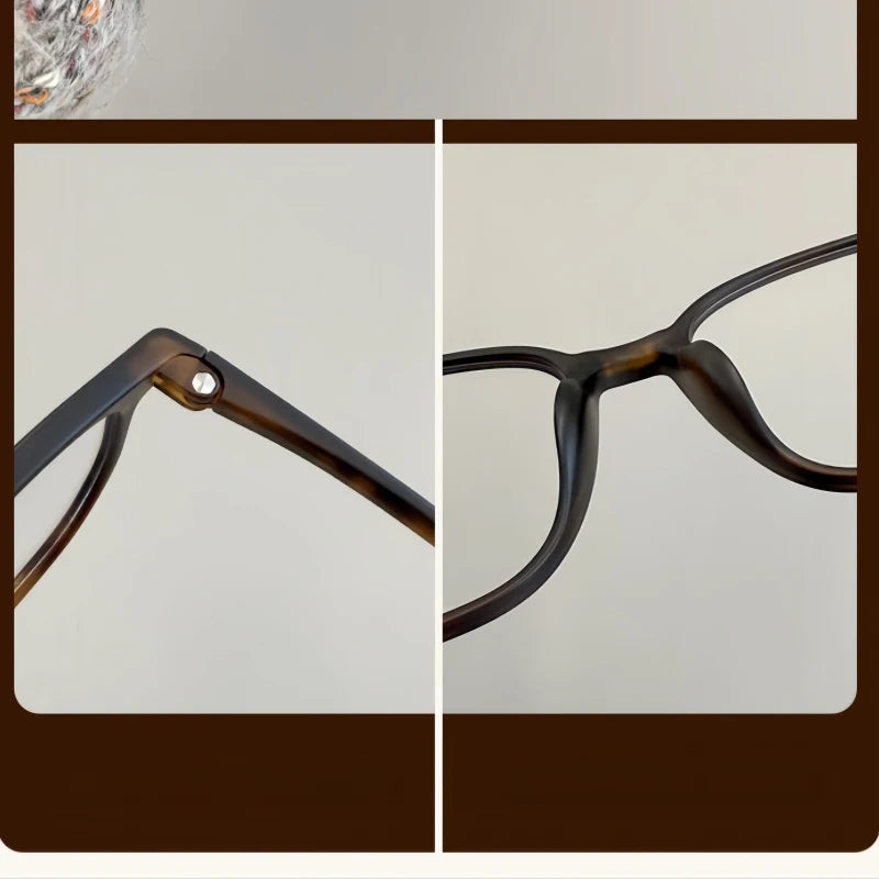 Retro Square Blue Light Blocking Progressive Multifocal Prescription Glasses