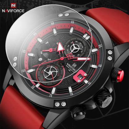 Leisure Watch Waterproof Silicone Band Quartz Wristwatches Luminous Business Clock