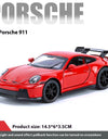 1:32 911 GT3 RS Alloy Diecast Racing Car Model Car Central Control Ornaments Auto Accessory Collect Present For Boys Toys