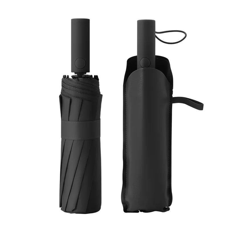 60 Rib Reinforced Large Folding Umbrella Thick Fabric Windproof Sun Rain Protection Travel Business Umbrella