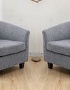 Tub Club Armchair Covers Leaves Jacquard Bar Chair Cover Solid Color Relax Single Sofa Slipcovers with Seat Cushion Cover Home