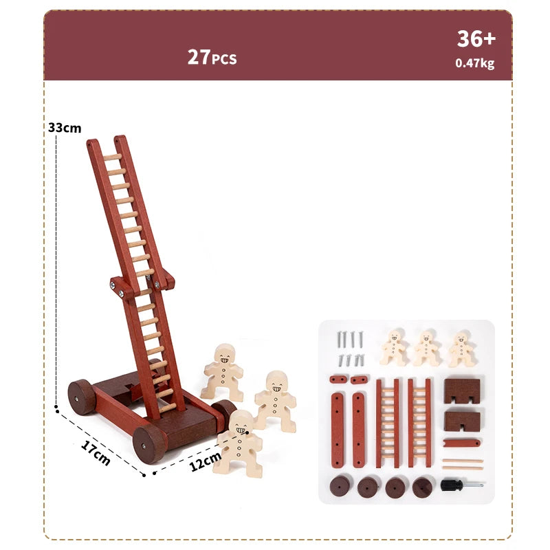 Wooden DIY Vehicle Assembly Toy Set