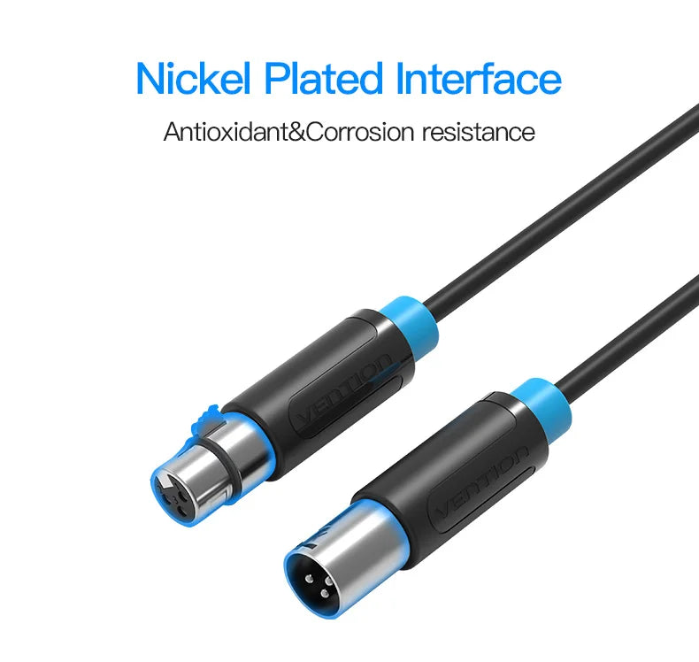 XLR Cable Karaoke Microphone Sound Cannon Cable Plug XLR Extension Mikrofon Cable for Audio Mixer Amplifiers XLR Cord