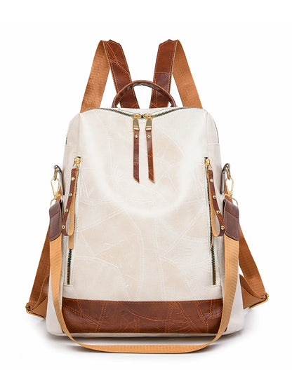 Multifunctional Large Capacity Backpacks High Quality Leather Luxury Designer Brand Women's Backpack