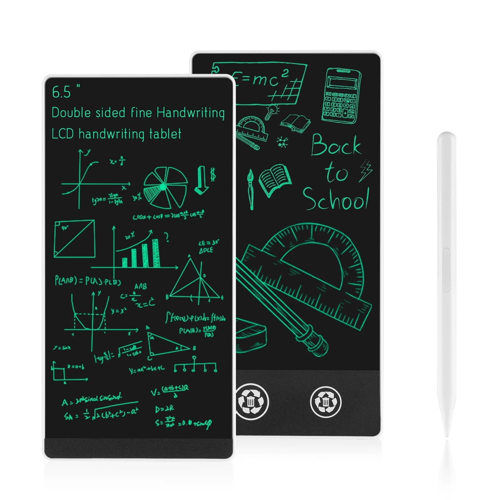 6.5-inch Double-sided Handwriting Full Screen Fine LCD Writing Tablet Liquid Crystal Drawing Board Meeting Content Sketch Pad