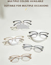 Ultra-light Comfortable Big Eyewear TR90 Pure Titanium Retro Square Optical Prescription Glasses Frame