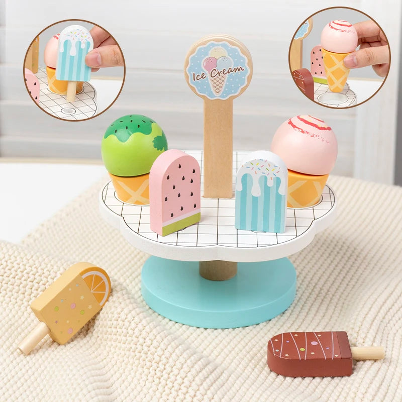 Wooden Afternoon Tea Dessert Pretend Play Set