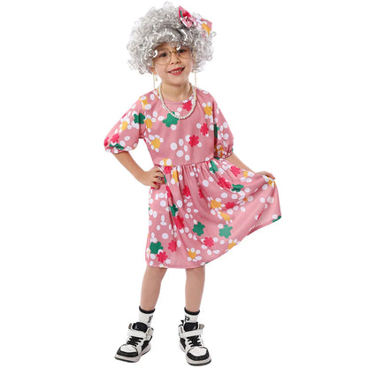 Party Performance Costumes Grandma Cosplay Role-playing Costumes Halloween Children Performance Costumes