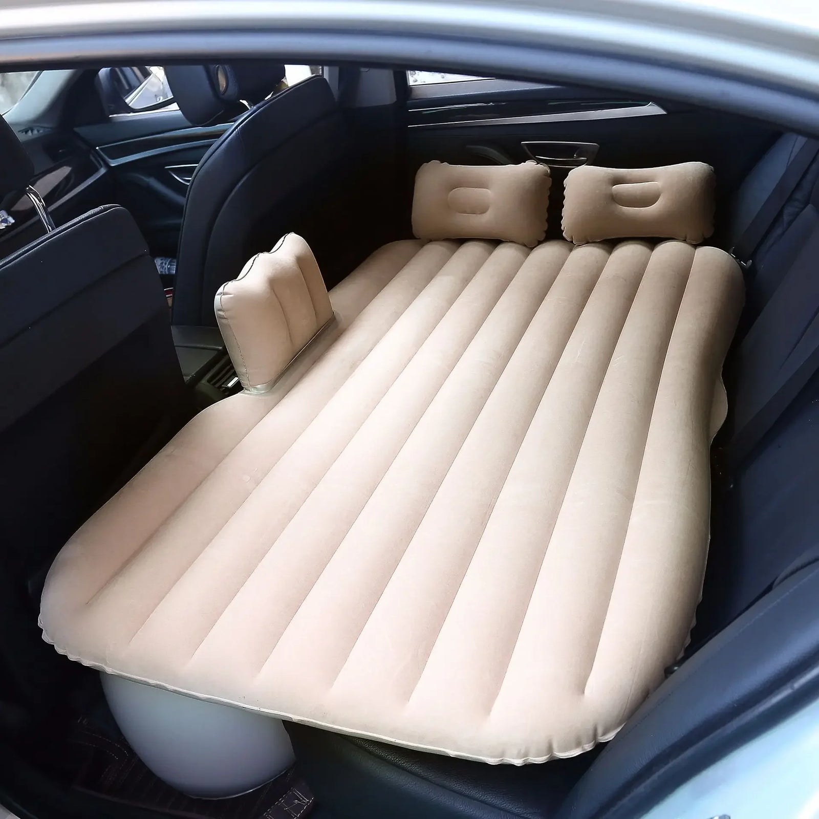 Inflatable Car Bed SUV Interior Rear Seat Sleeping Pad Travel Air Pad Car Accessories PVC Material