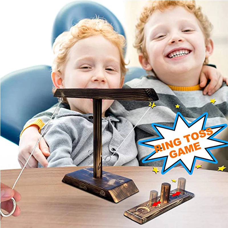 Ring Toss Games for Home Party Drinking Games Fast-paced Handheld Wooden Board Games Shot Ladder Bundle Outdoor Bars