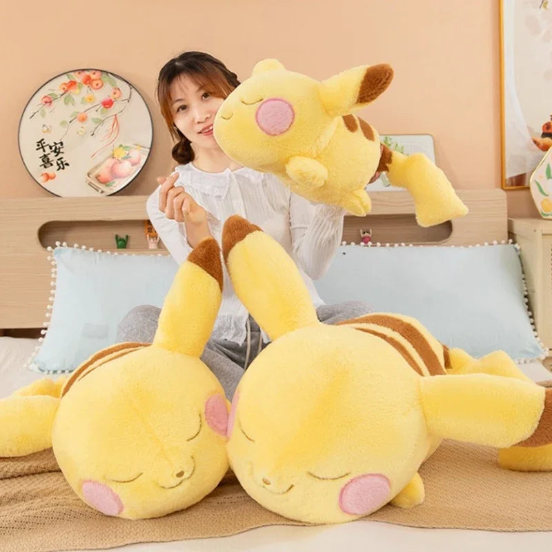 40/70cm Cartoon Large Pikachu Pillow Pokemon Plush Toys Doll Cute Pokémon Ornament Stuffed Plushie Pikachued Gift for Children