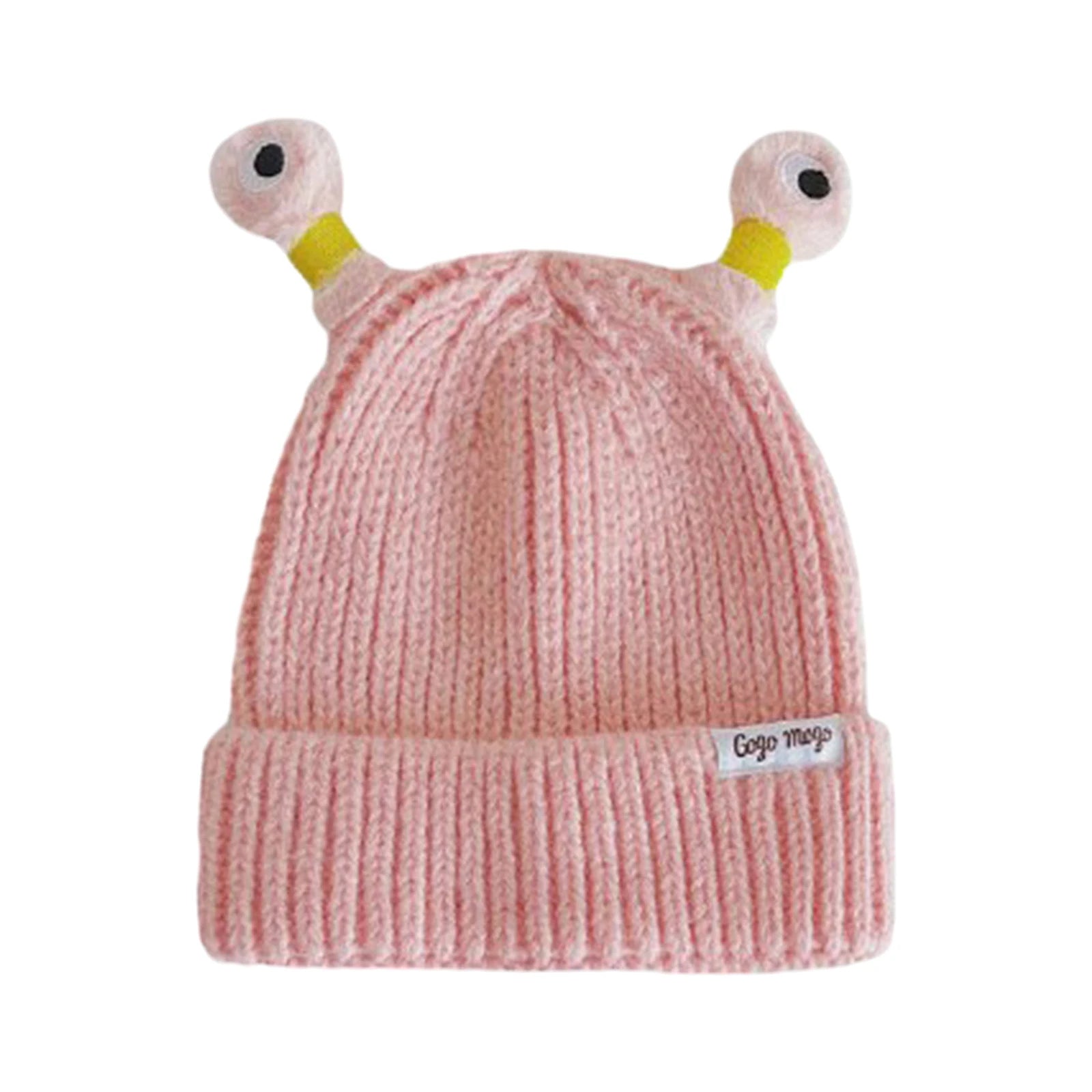 Glowing Little Monster Knit Hat Portable Children Winter Hat Kids for Running Backpacking Skating Camping Outdoor