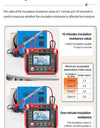 Digital Megohmmeter Meters Insulation Earth Resistance Meter Tester Cable High Voltage Voltmeter Resistor Meter Tool