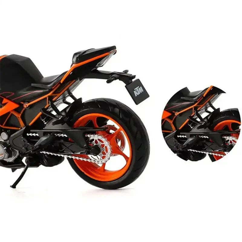 Diecast KTM RC 390 Racing Motorcycle Model 1 to 12 Scale