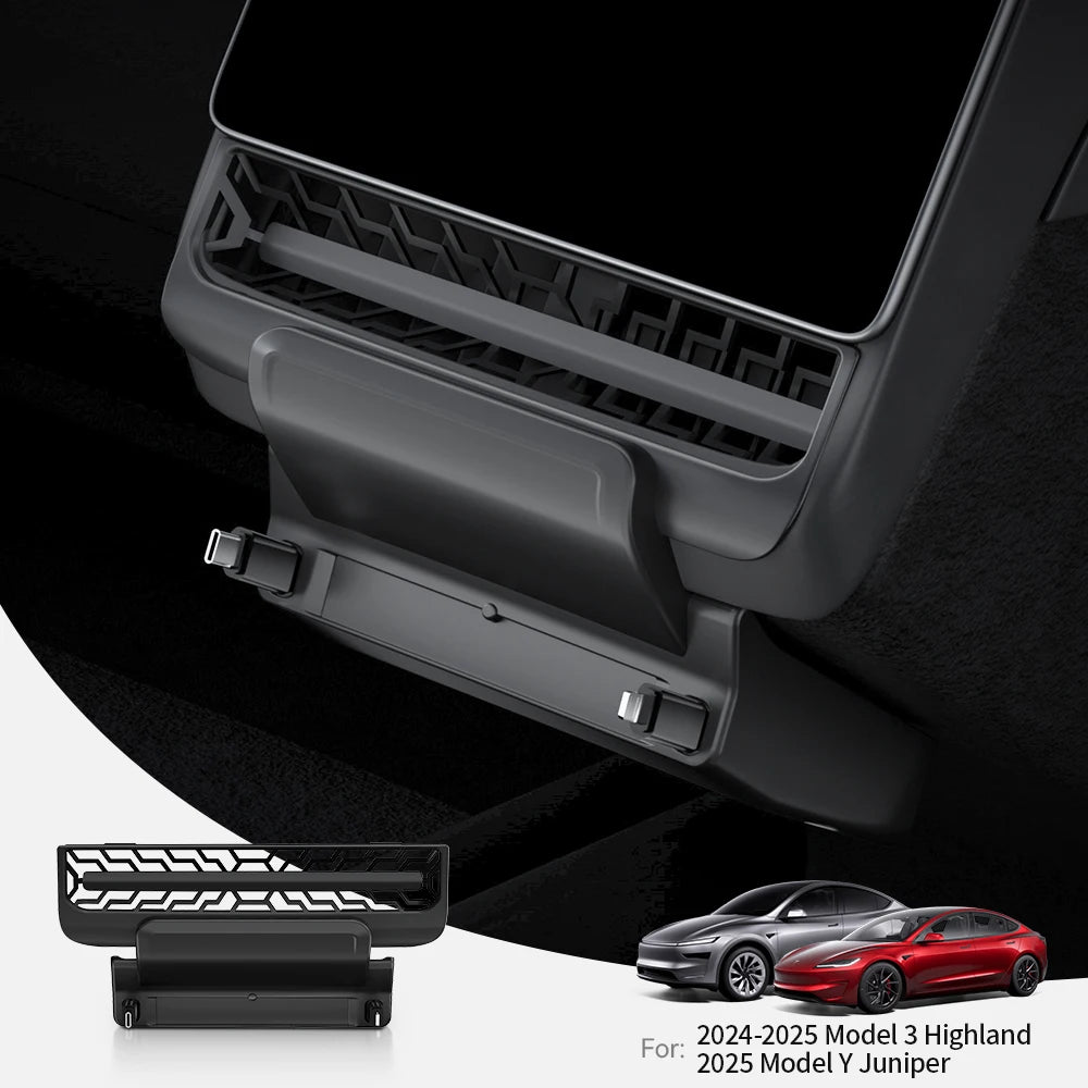 Rear Air Vent USB Hub Fast Charger Docking Station for Tesla Model 3 Highland and Model Y Juniper