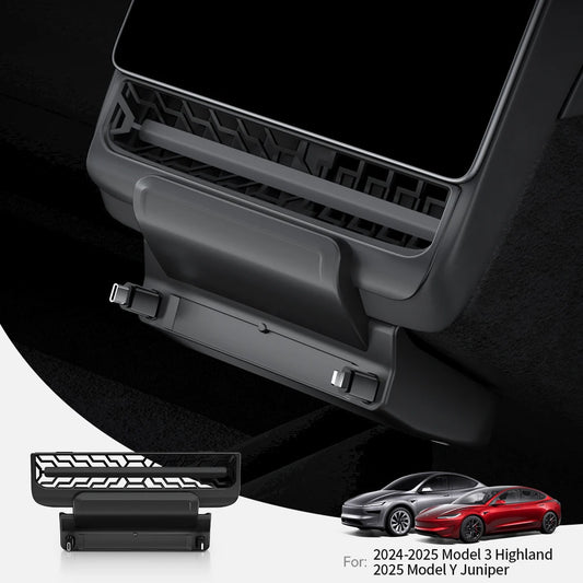 Rear Air Vent USB Hub Fast Charger Docking Station for Tesla Model 3 Highland and Model Y Juniper