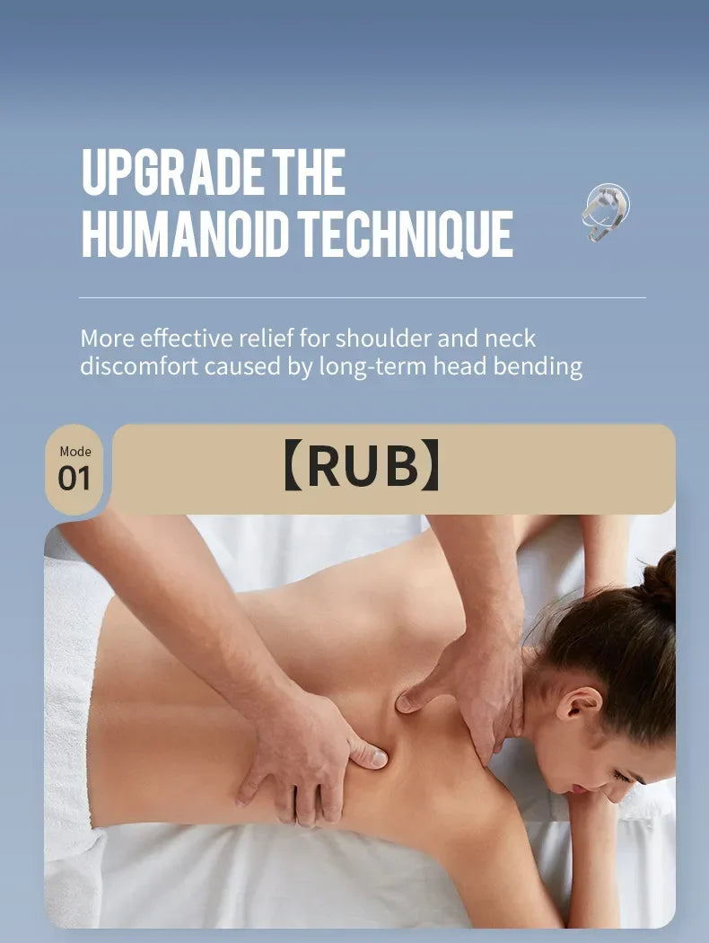 1PC Wireless Neck And Back Massager Neck And Shoulder Kneading Massage Shawl Neck Cervical Relaxing Trapezius Massager
